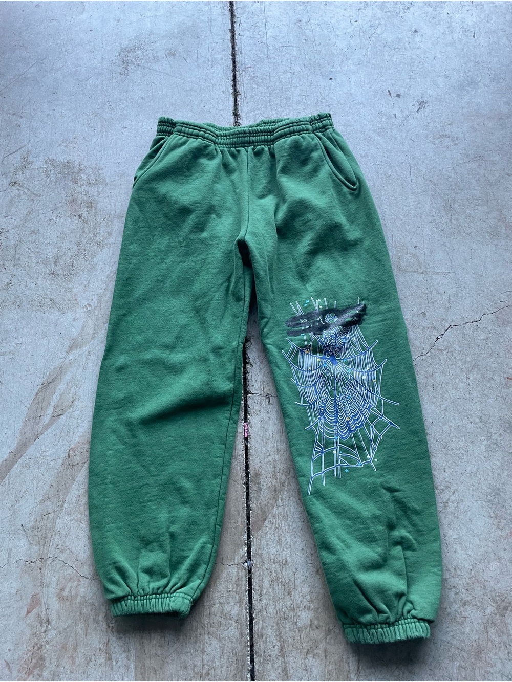 Green Men's Graphic Joggers Sweatpants